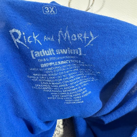 Rick and Morty Mens Lime Green Spaceship Terrified Faces Graphic T Shirt - Picture 5 of 5